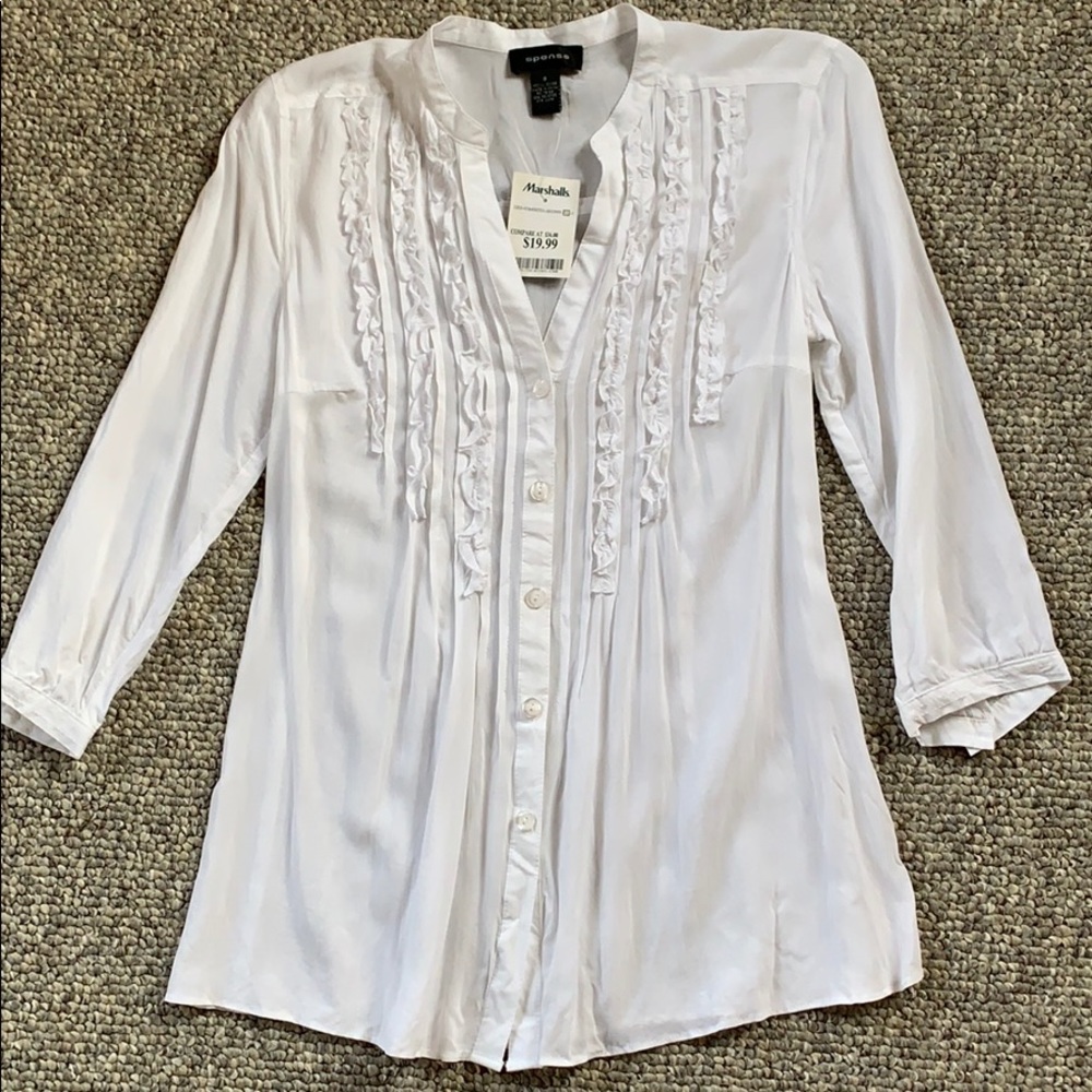 Spense semi sheer blouse